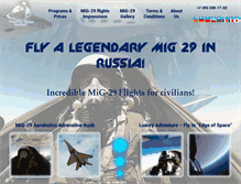 Tablet Screenshot of fly-mig29.com